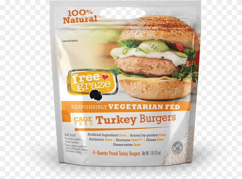 Turkey Fg Graze Beef Burgers, Advertisement, Burger, Food, Poster Free Png