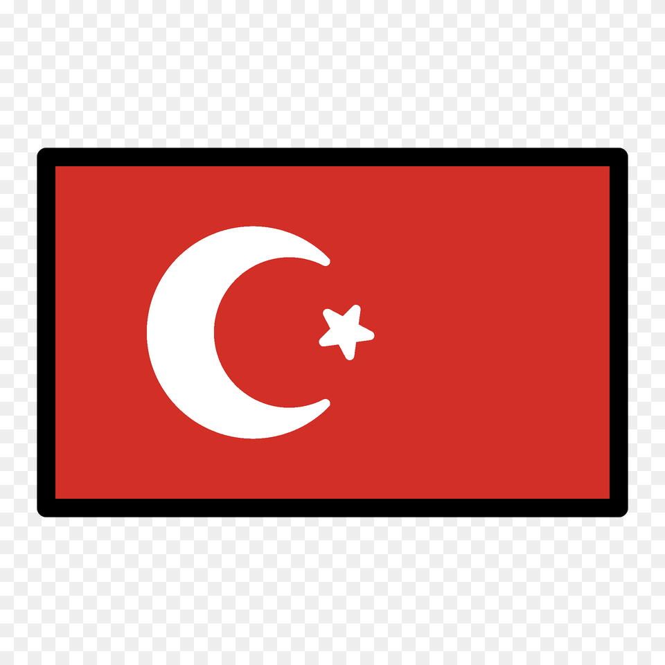 Turkey Flag Emoji Clipart, Blackboard, Astronomy, Moon, Nature Free Png Download
