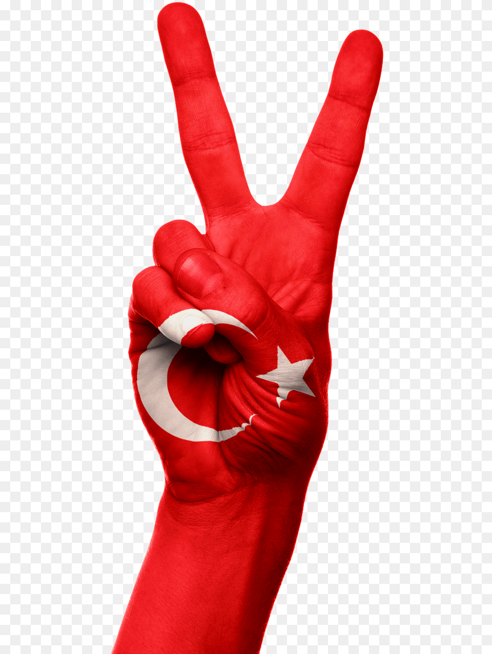 Turkey Flag Hand, Clothing, Glove, Body Part, Person Free Png