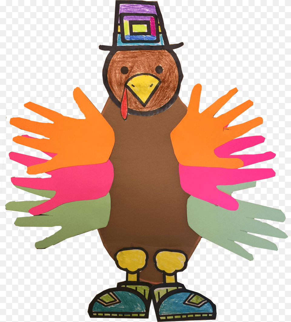 Turkey Handprint Craft Cartoon, Nature, Outdoors, Snow, Snowman Png Image