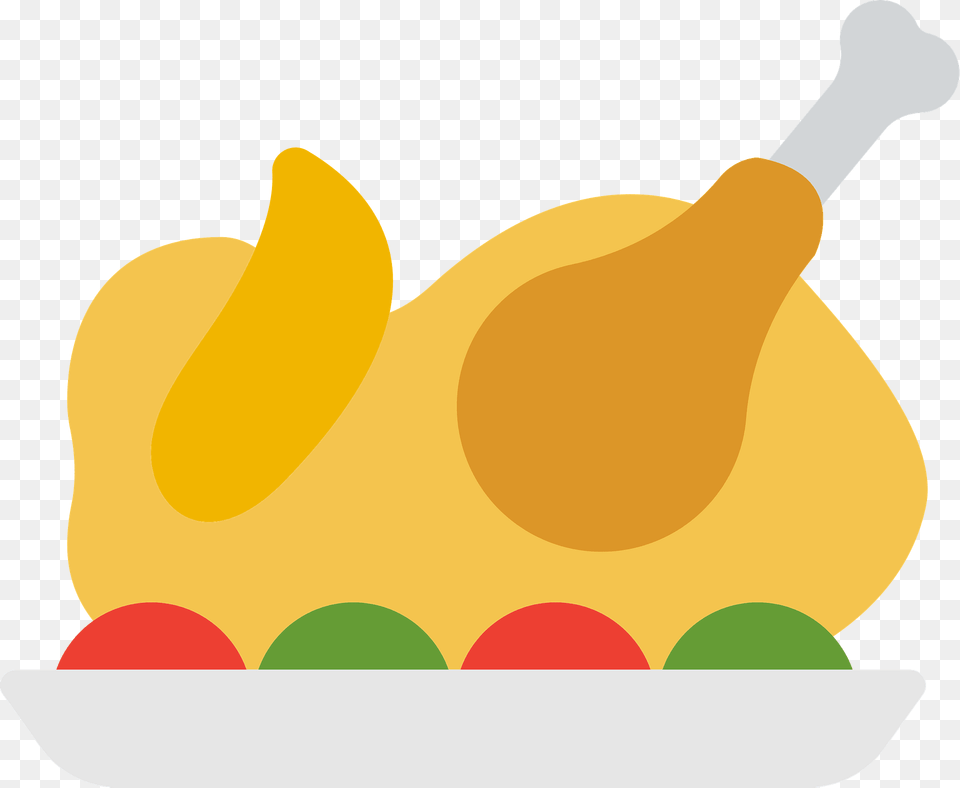 Turkey On A Platter Clipart, Produce, Plant, Food, Fruit Png Image