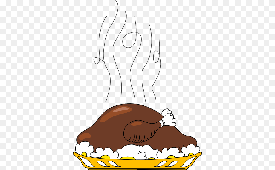 Turkey On Plate Svg Clip Arts 450 X 593 Px, Dinner, Food, Meal, Roast Free Png Download