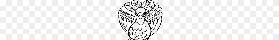 Turkey Outline Clipart Awesome Thanksgiving Turkey Outline Clip, Gray Free Transparent Png