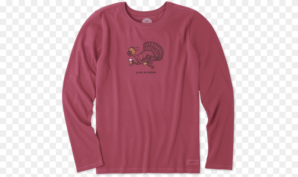 Turkey Run Long Sleeve Crusher Long Sleeved T Shirt, Clothing, Long Sleeve, T-shirt, Knitwear Free Png Download