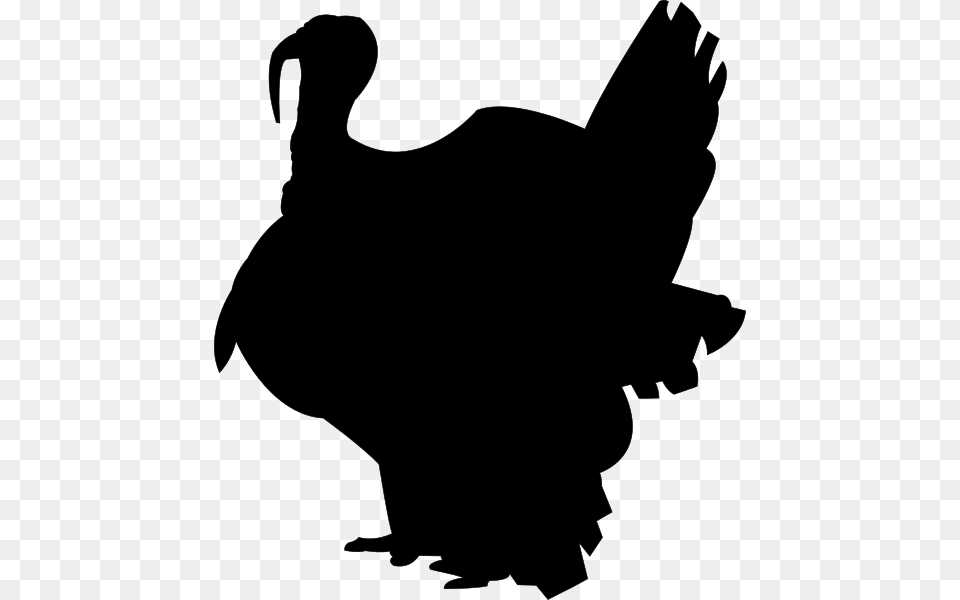 Turkey Silhouette, Gray Free Png Download