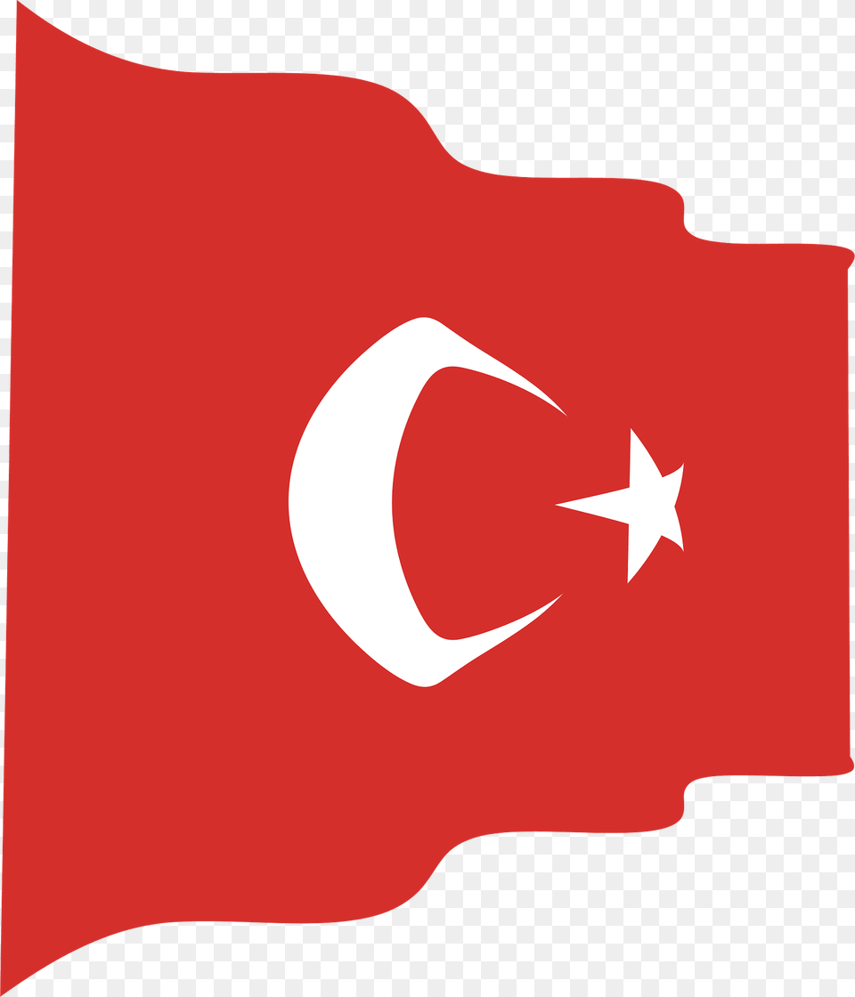 Turkey Wavy Flag Clipart, Logo Free Transparent Png