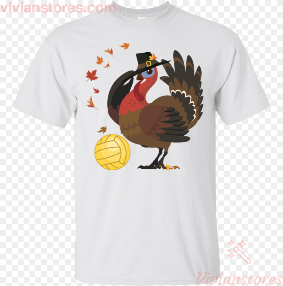 Turkey With A Pilgrim Hat, Clothing, T-shirt, Animal, Bird Png