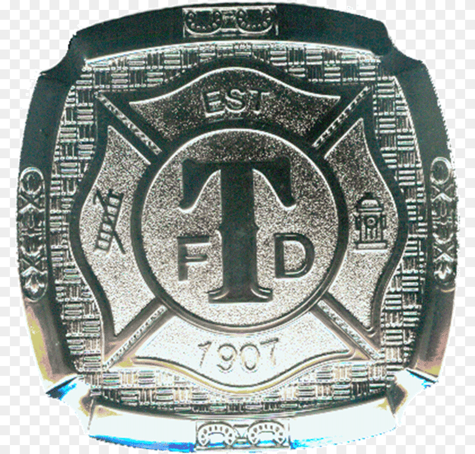 Turlock Fire Silver Belt Buckle Emblem, Accessories, Wristwatch, Logo Free Png Download