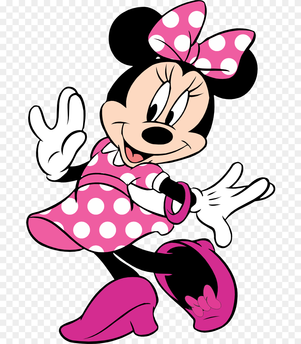Turma Do Mickey Minnie Rosa 3 Imagens E Moldes Dibujos De Minnie Mouse, Cartoon, Baby, Person Free Png Download