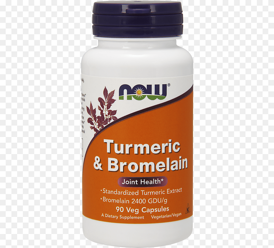 Turmeric Amp Bromelain Veg Capsules Now Foods Turmeric Amp Bromelain 90 Vegetarian, Herbal, Herbs, Plant, Astragalus Png