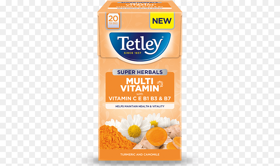 Turmeric Amp Camomile Vitamin C Tetley Tea, Fruit, Produce, Citrus Fruit, Plant Free Png Download