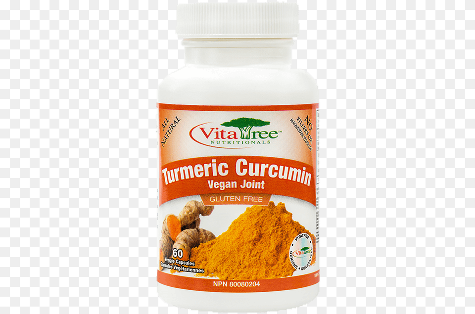 Turmeric Curcumin Vegan Joint Formula Vitatree Turmeric, Food, Ketchup, Powder Free Transparent Png