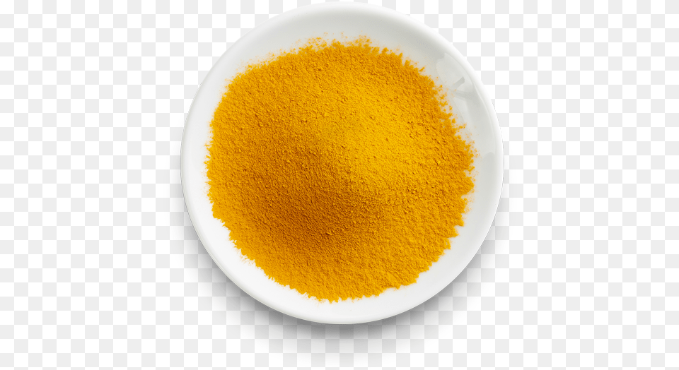 Turmeric Turmeric Powder Top View, Plate Png Image