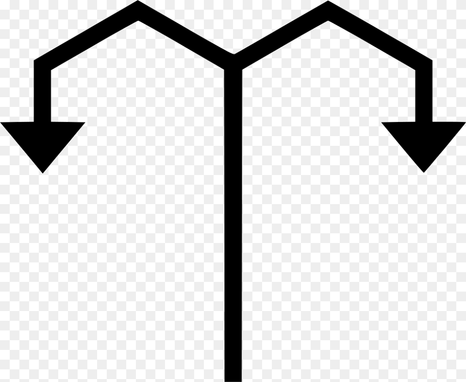 Turn Left Right Arrow Direction Traffic Comments, Cross, Symbol, Lamp Post Png Image