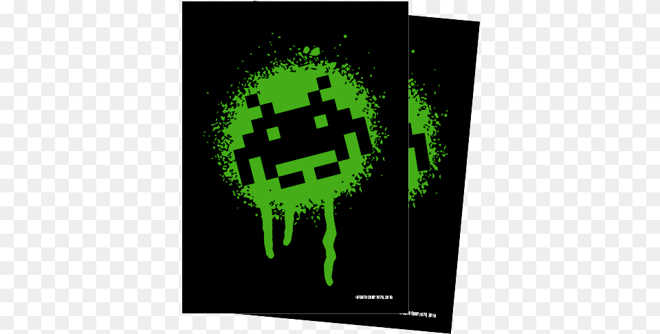 Turn One Space Invaders Standard Size Graffiti Sleeves Space Invaders, Green, Qr Code Free Png