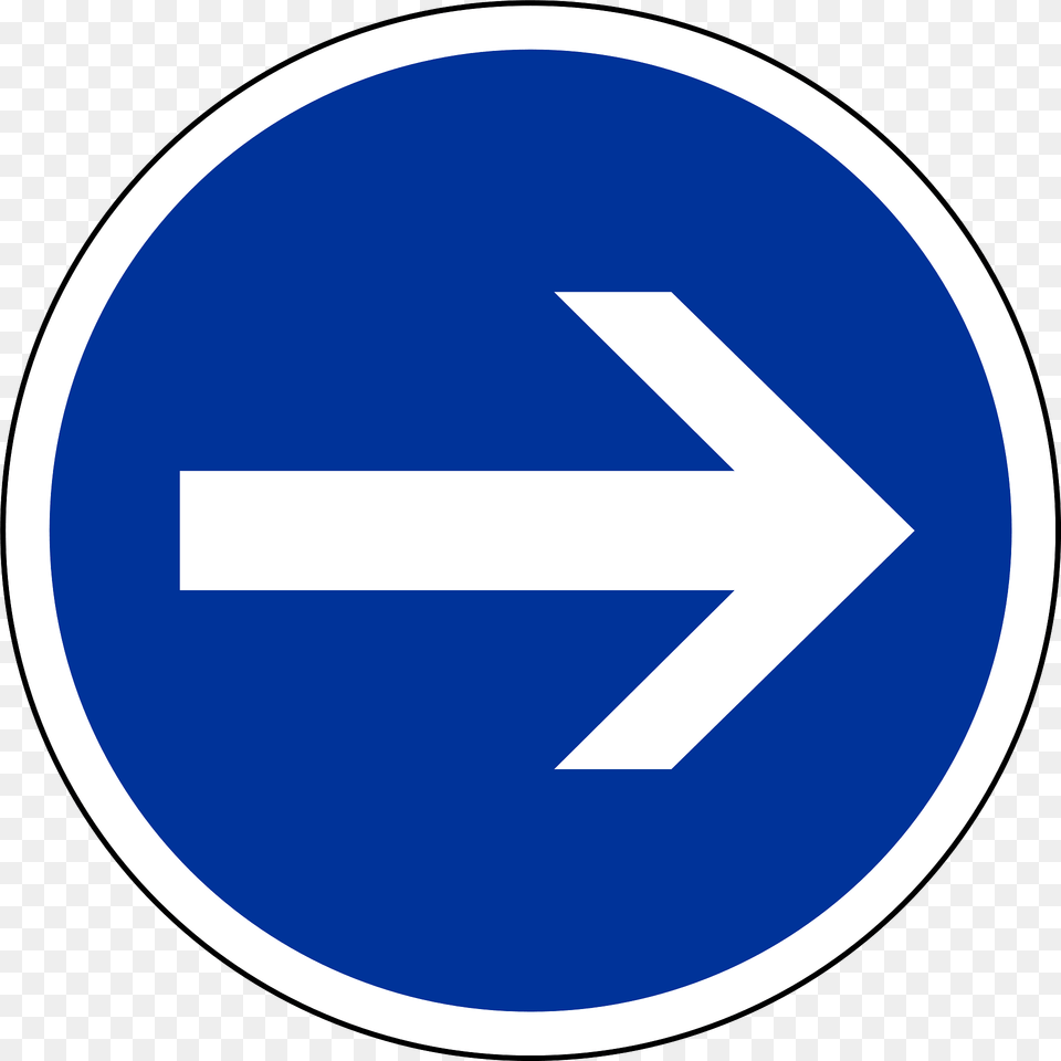 Turn Right Clipart, Sign, Symbol, Road Sign, Disk Free Transparent Png