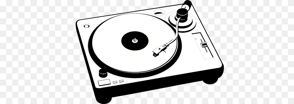 Turntable Cd Player, Electronics, Stencil, Disk Png Image