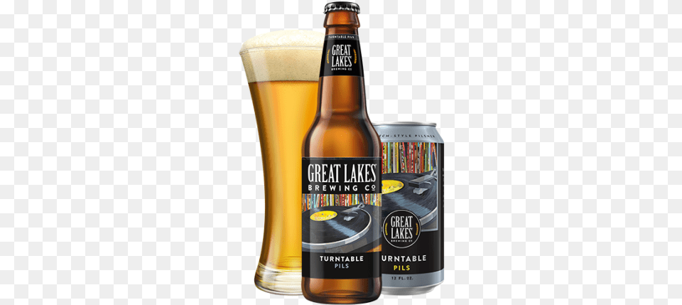 Turntable Pils Great Lakes Brewing Company Great Lakes Turntable Pils, Alcohol, Beer, Beverage, Lager Free Transparent Png