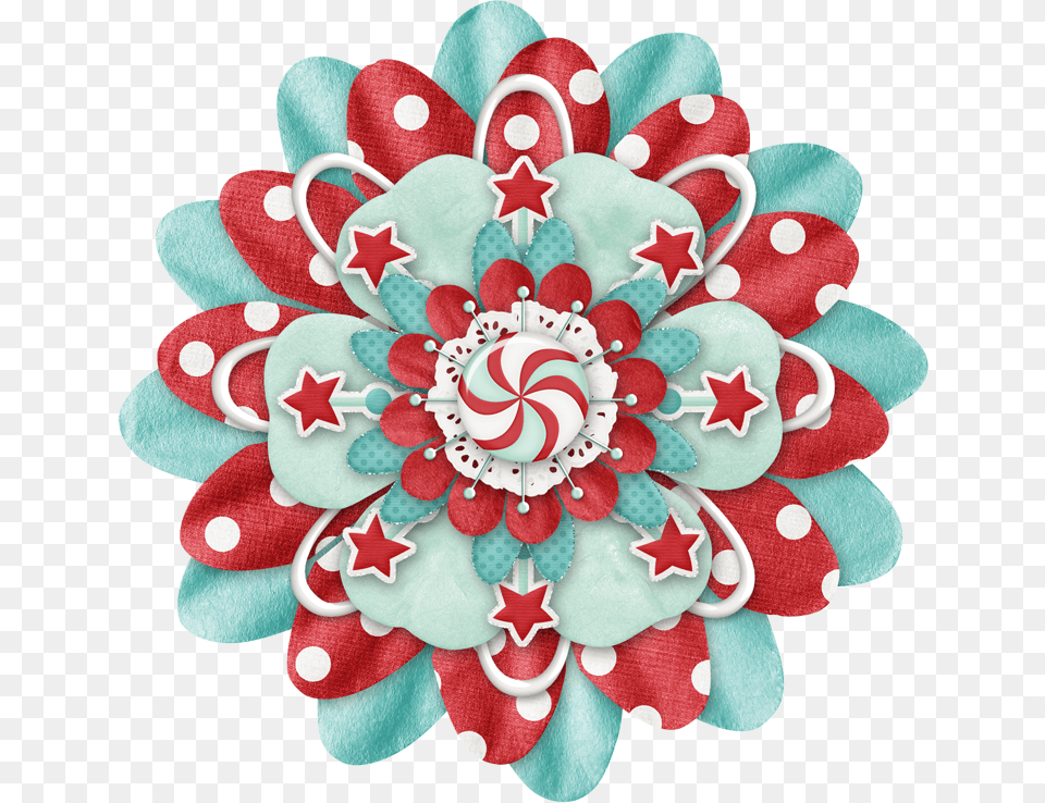 Turquoise And Red Winter Clip Art, Accessories, Pattern Free Png