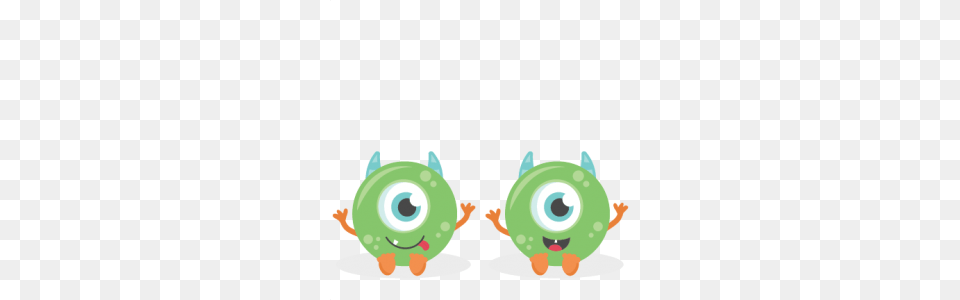 Turquoise Clipart Cute Baby Monster, Green Png