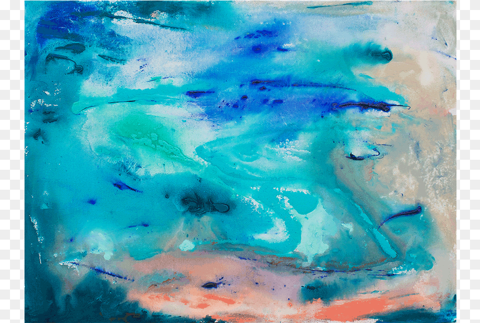 Turquoise Coast Modern Art, Canvas, Modern Art, Painting, Pool Png