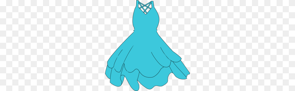 Turquoise Dress Clip Art, Clothing, Fashion, Formal Wear, Gown Free Png