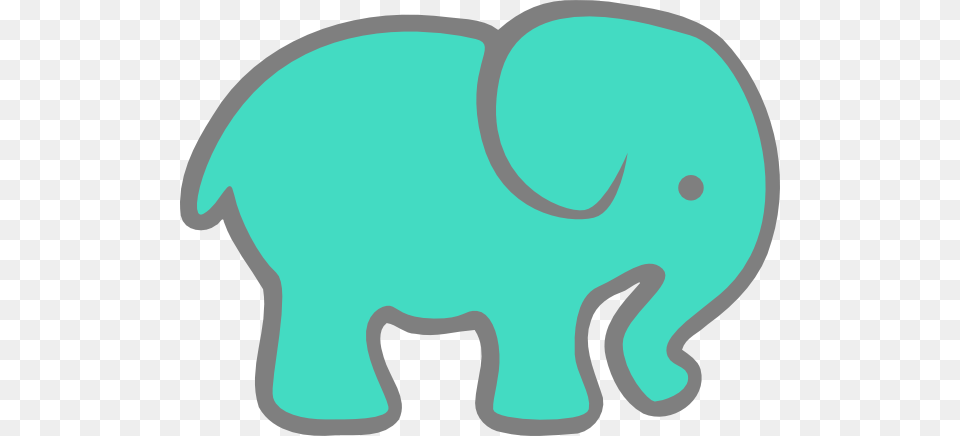 Turquoise Elephant Clip Arts For Web, Animal, Mammal, Wildlife Free Png