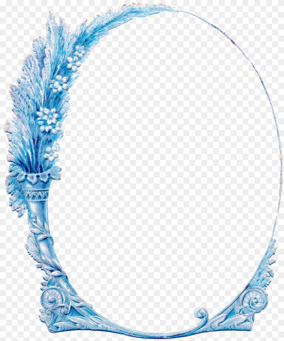 Turquoise Floral Border Download Image Adobe Photoshop Frames, Oval, Accessories, Jewelry, Necklace Free Png