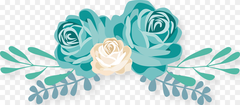 Turquoise Flower, Art, Graphics, Pattern, Plant Png