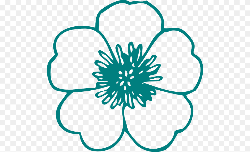 Turquoise Flower Clip Arts For Web, Anemone, Anther, Dahlia, Plant Free Png