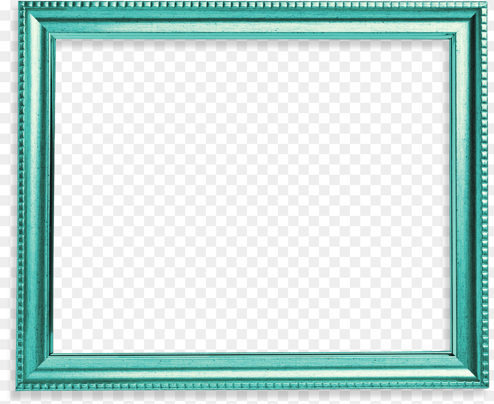 Turquoise Frame Background Gold Picture Frames, Blackboard Png Image