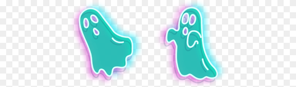 Turquoise Ghost Neon Cursor U2013 Custom Language, Light, Food, Sweets Free Transparent Png