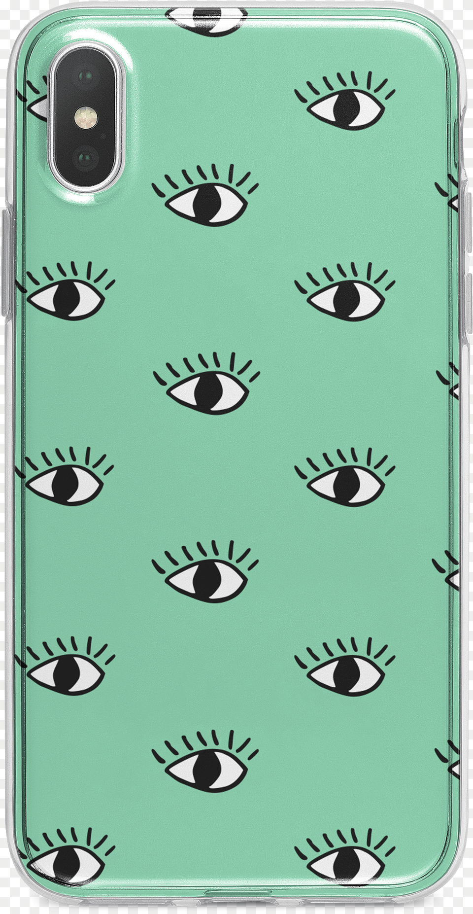 Turquoise Green All Seeing Eye Clear Tpu Case Cover Iphone, Electronics, Mobile Phone, Phone, Face Png