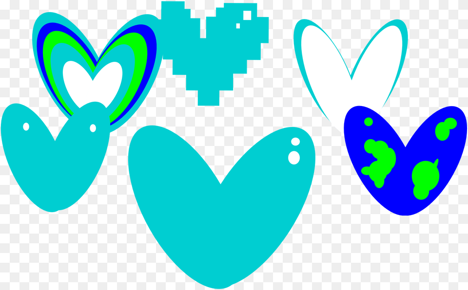 Turquoise Heart Clipart, Logo Png Image