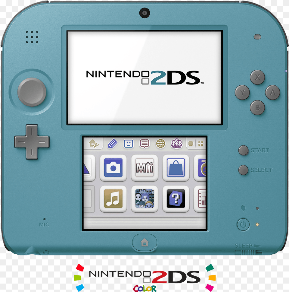 Turquoise Nintendo 2ds Blue, Electronics, Mobile Phone, Phone, Electrical Device Free Transparent Png