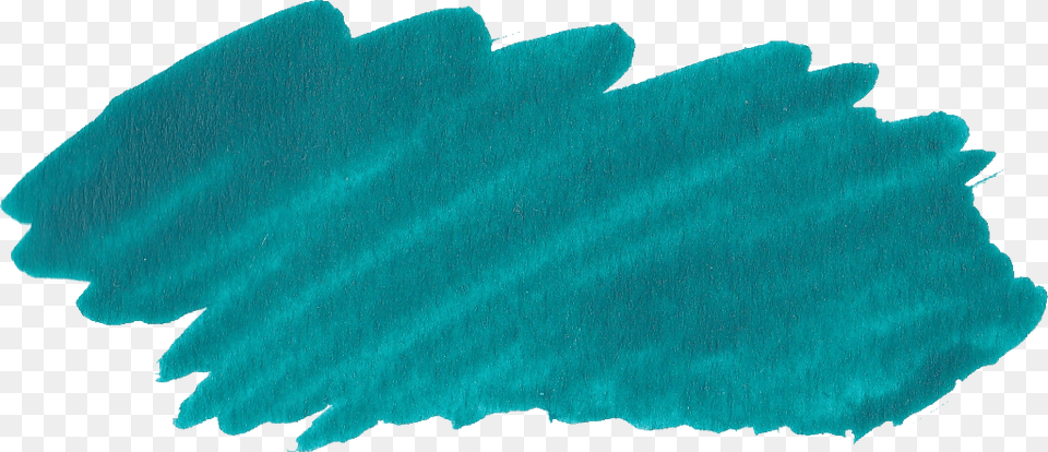 Turquoise Paint Brush Stroke Wood, Leaf, Plant Free Png Download