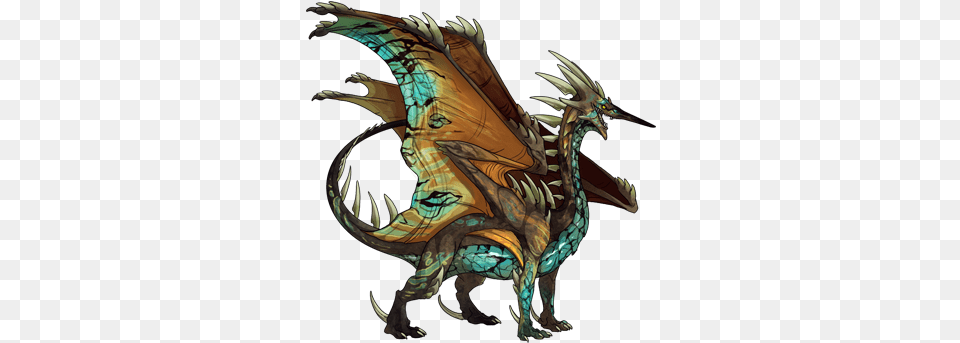 Turquoise Veins Flight Rising Earth Dragon, Adult, Male, Man, Person Free Transparent Png