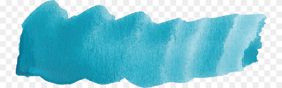 Turquoise Watercolor Brush Stroke Turquoise Watercolor, Ice, Nature, Outdoors, Iceberg Free Transparent Png