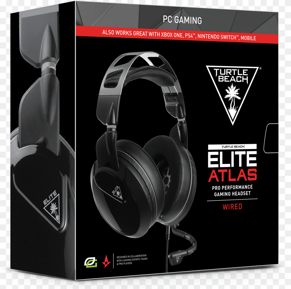 Turtle Beach Launches Atlas Series Of Wired Gaming Turtle Beach Elite Atlas, Electronics, Headphones Free Transparent Png
