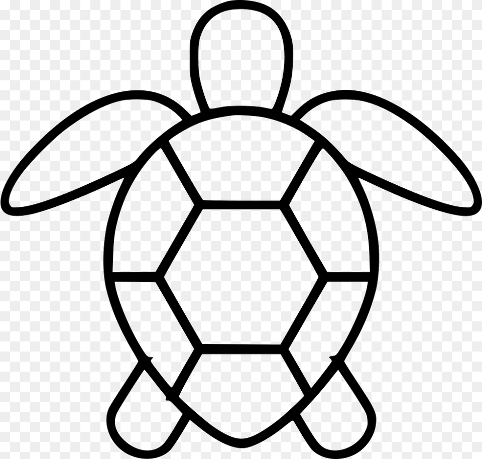 Turtle Black And White Turtle Svg, Ball, Football, Soccer, Soccer Ball Free Png Download