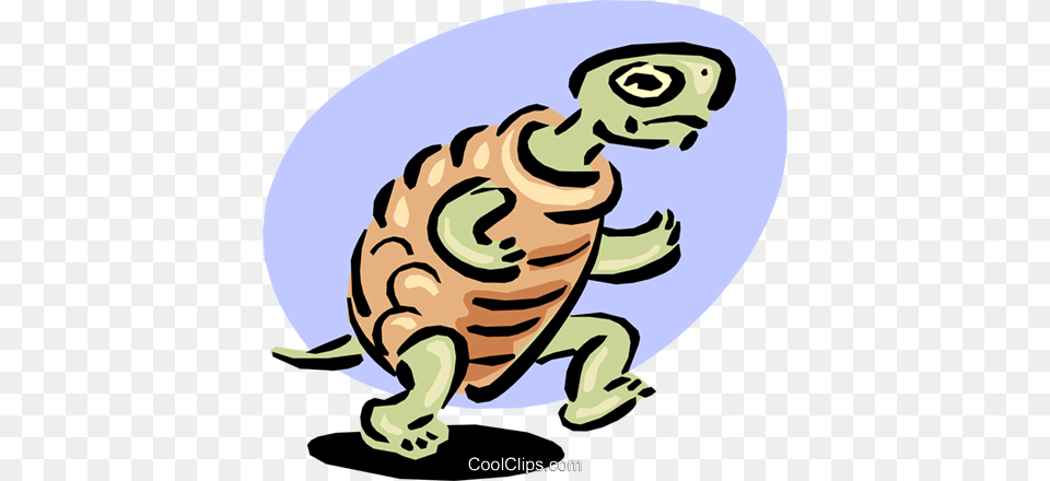 Turtle Racing On Hind Legs Royalty Free Vector Clip Art, Animal, Reptile, Sea Life, Tortoise Png Image
