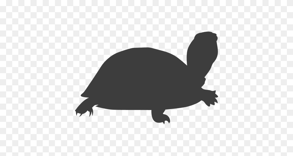 Turtle Silhouette Turtle Silhouette, Animal, Reptile, Sea Life, Tortoise Png Image