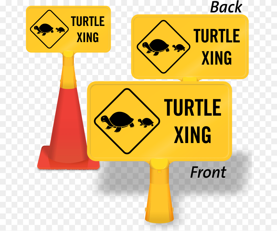 Turtle Xing Coneboss Sign, Symbol, Animal, Reptile, Sea Life Free Transparent Png