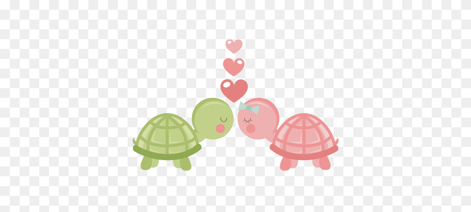 Turtles In Love Svg Scrapbook Cut File Turtle Love Clipart, Animal, Reptile, Sea Life, Art Free Png Download