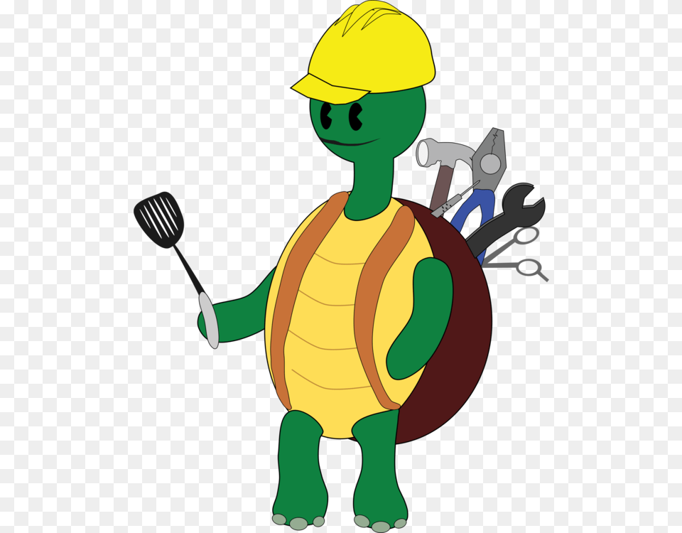 Turtletortoisecartoon, Cutlery, Baby, Person, Clothing Free Png Download