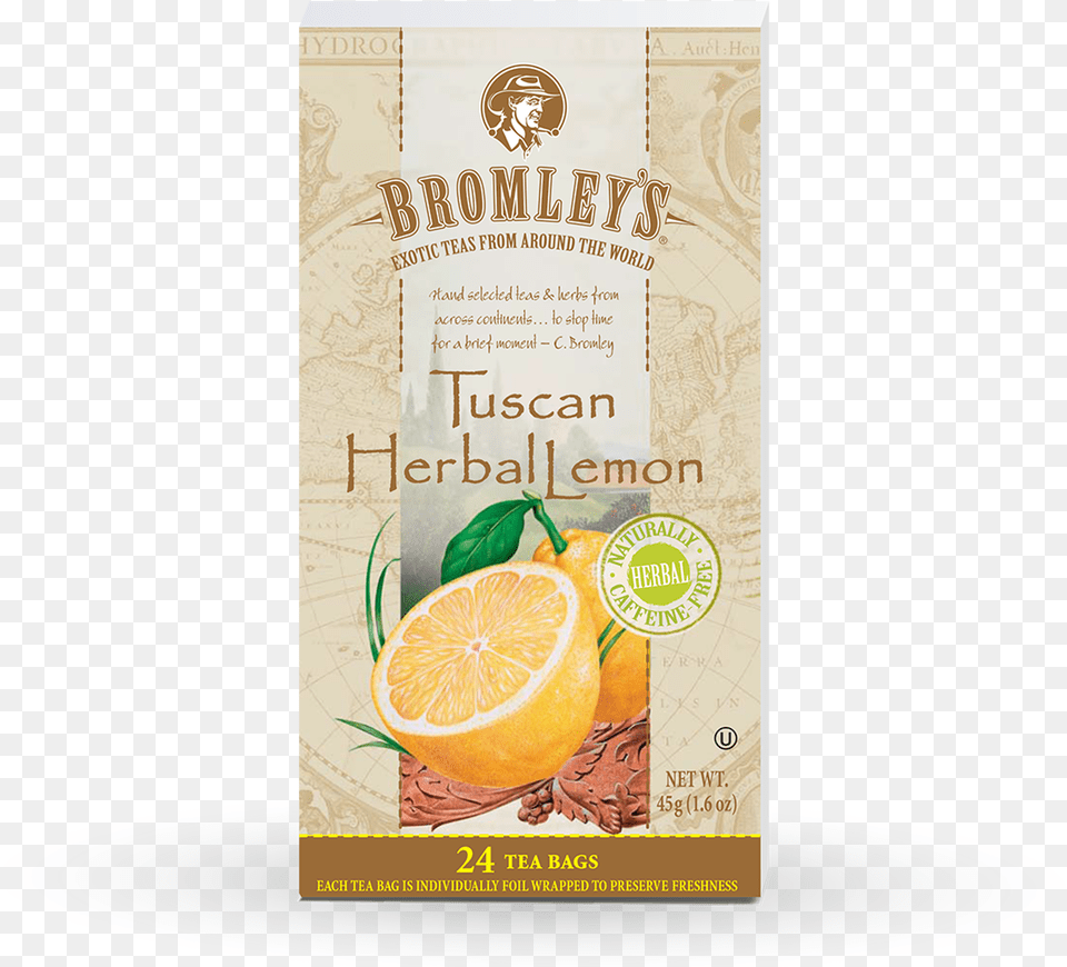 Tuscan Herbal Lemon Tea Domaine De Canton, Produce, Plant, Citrus Fruit, Food Png Image