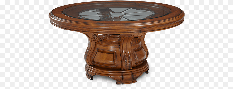 Tuscano Dining Room Collection Round Table Aico Tuscano Round Dining Table In Melange, Coffee Table, Furniture, Dining Table, Tabletop Free Png