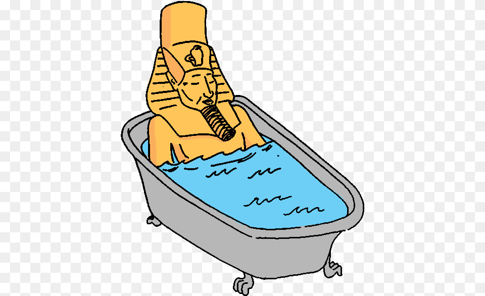 Tut Bath Ancient Egyptian Bathing, Bathtub, Person, Tub Free Png