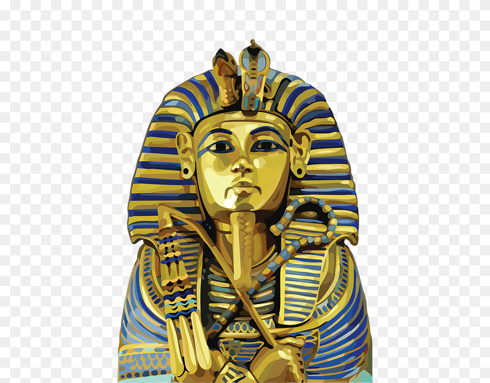 Tutankhamun Pharaoh, Adult, Male, Man, Person Png Image