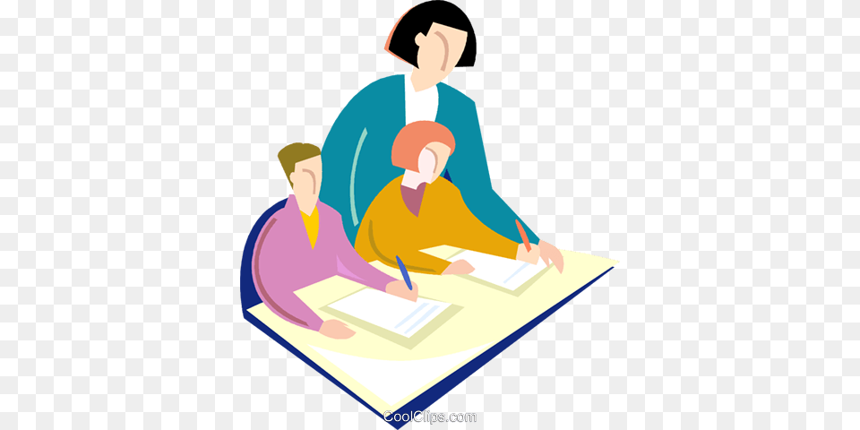 Tutoring Special Needs Children Royalty Vector Clip Art, Person, Reading, Baby, People Free Png